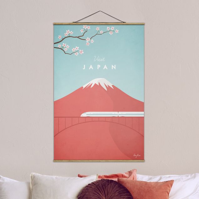 Wanddeko Wohnzimmer Reiseposter - Japan