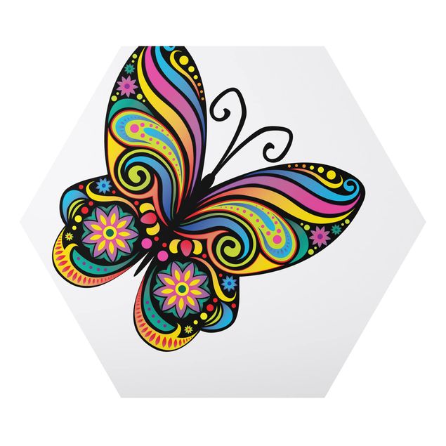 Wanddeko Esszimmer No.BP22 Mandala Schmetterling