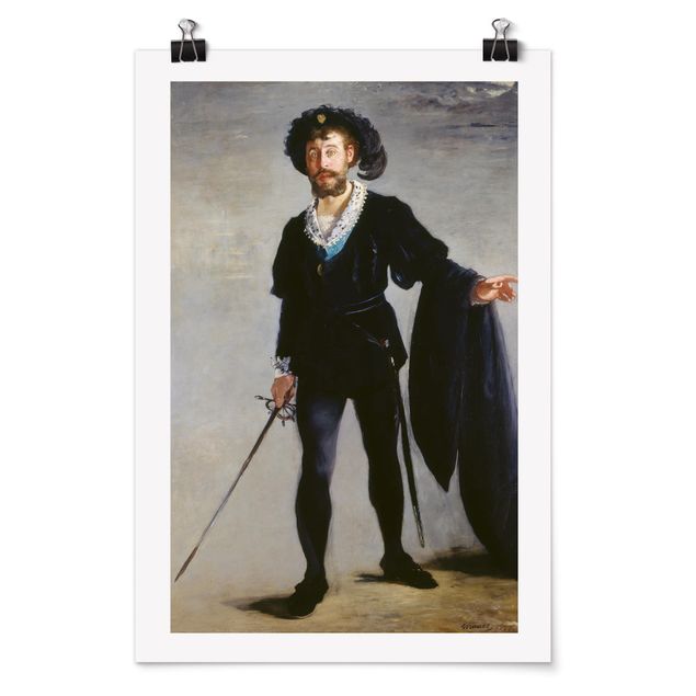 Wanddeko Esszimmer Edouard Manet - Der Sänger Jean-Baptiste Faure als Hamlet