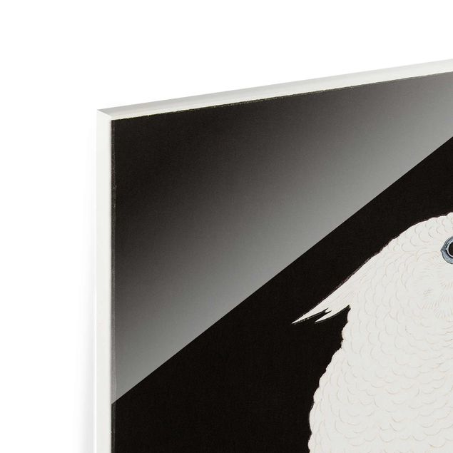 Wanddeko Vögel Asiatische Vintage Illustration Weißer Kakadu