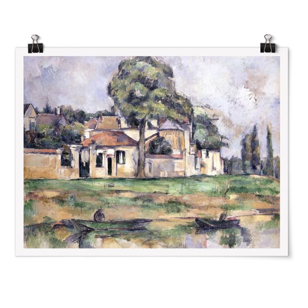 Wanddeko Schlafzimmer Paul Cézanne - Ufer der Marne