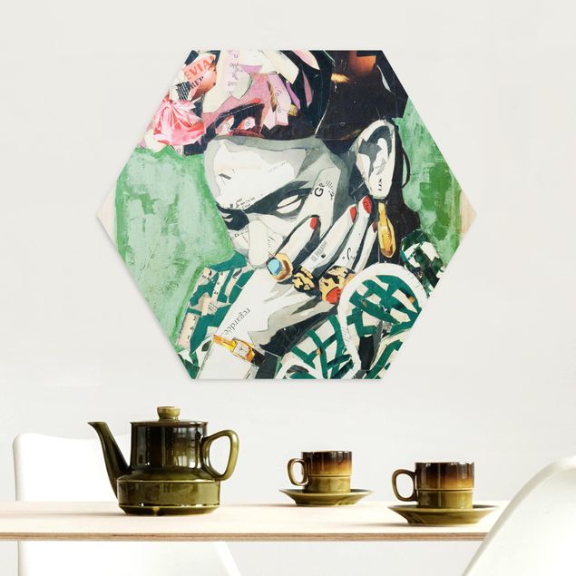 Wanddeko Flur Frida Kahlo - Collage No.3