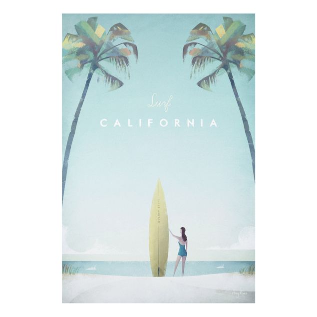 Wanddeko Flur Reiseposter - California