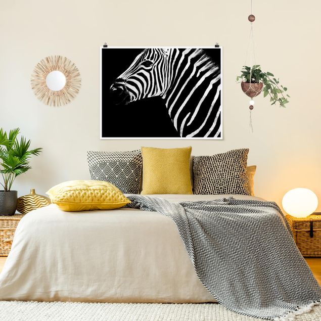 Wanddeko Flur Zebra Safari Art
