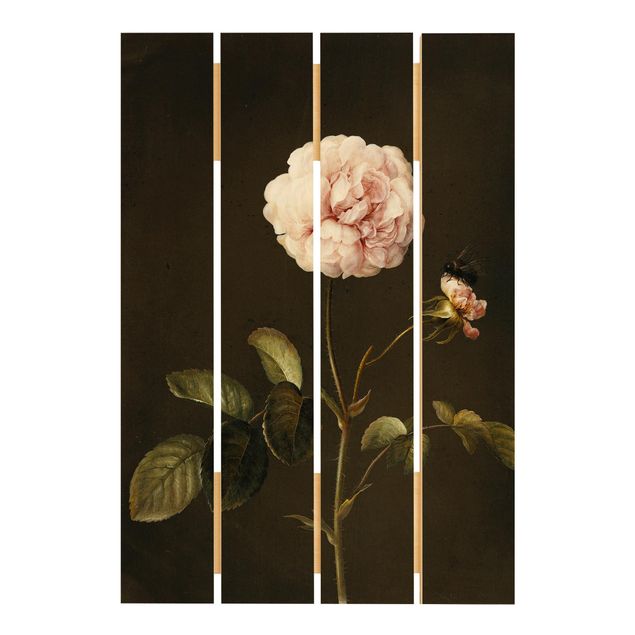 Wanddeko Flur Barbara Regina Dietzsch - Essig-Rose mit Hummel