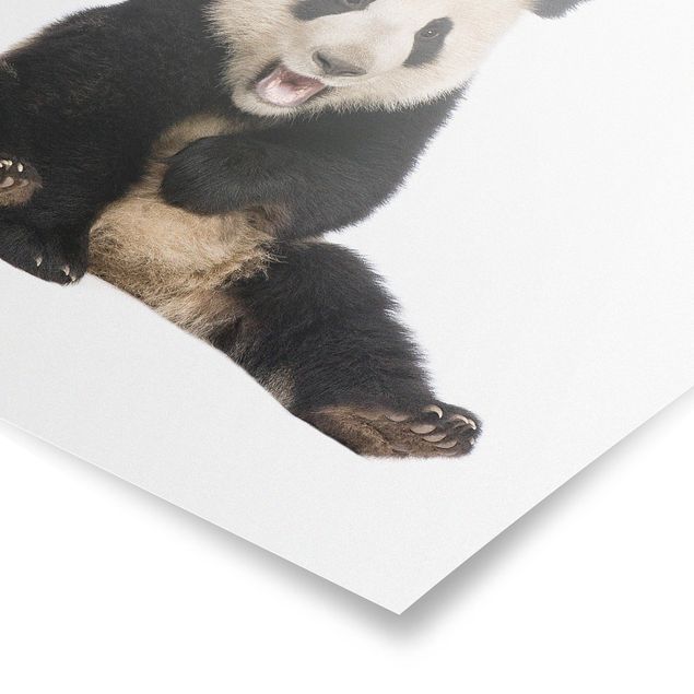 Wanddeko Mädchenzimmer Lachender Panda