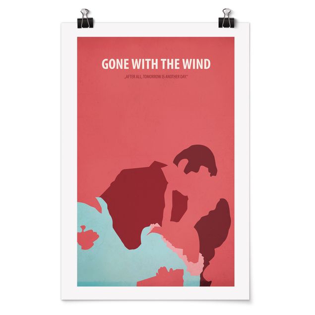 Wanddeko Büro Filmposter Gone with the wind
