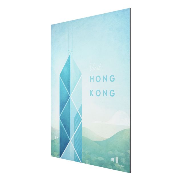 Deko Architektur Reiseposter - Hong Kong