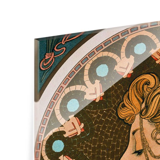 Wanddeko Ornamente Alfons Mucha - Die Feder
