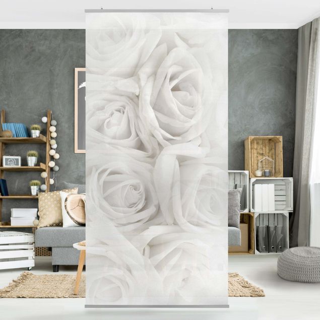 Wanddeko Schlafzimmer Weiße Rosen
