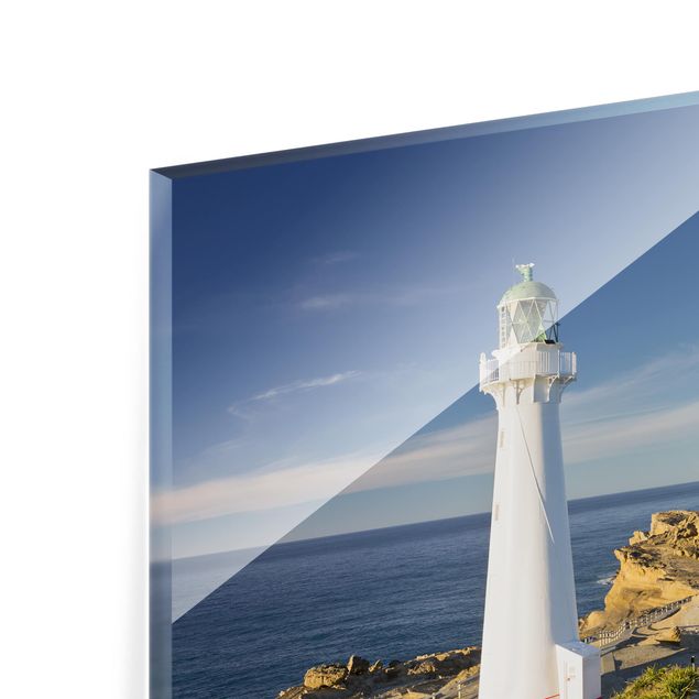 Wanddeko Fotografie Castle Point Leuchtturm Neuseeland