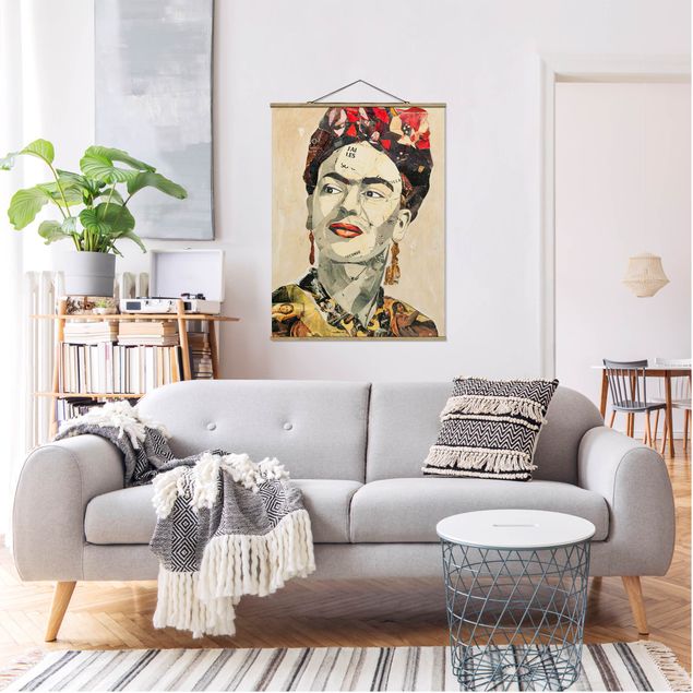 Wanddeko Schlafzimmer Frida Kahlo - Collage No.2