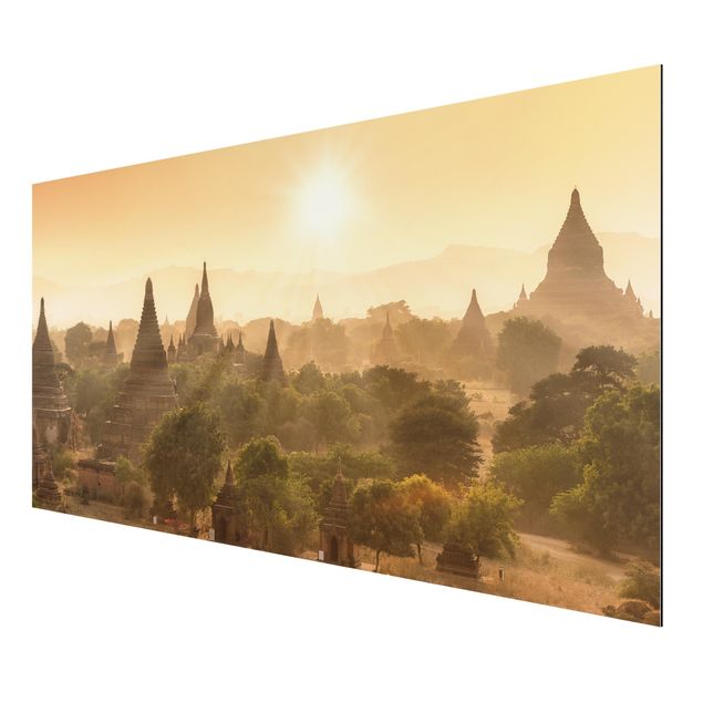 Wanddeko Flur Sonnenuntergang über Bagan