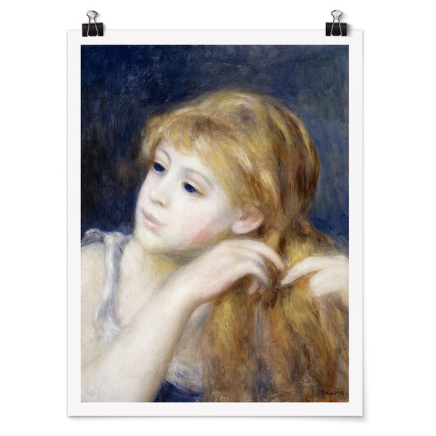Wanddeko Flur Auguste Renoir - Kopf eines Mädchens