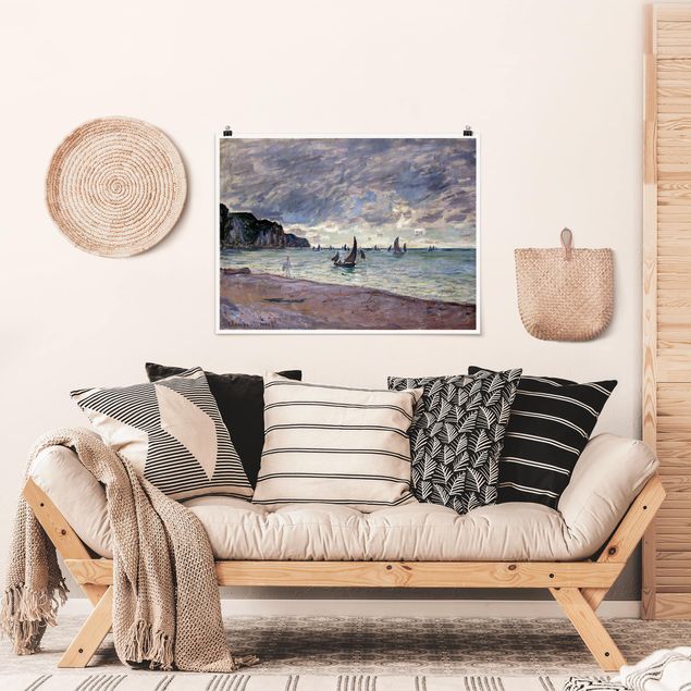 Wanddeko Schlafzimmer Claude Monet - Küste von Pourville