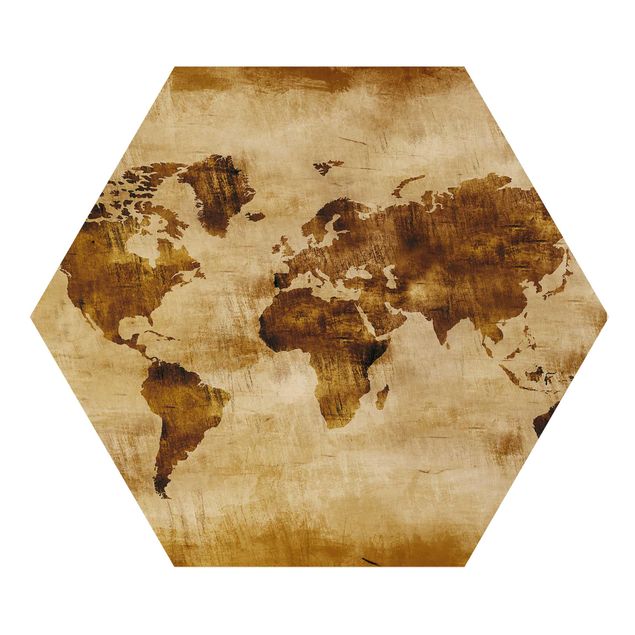 Wanddeko Büro No.CG75 Map of the World