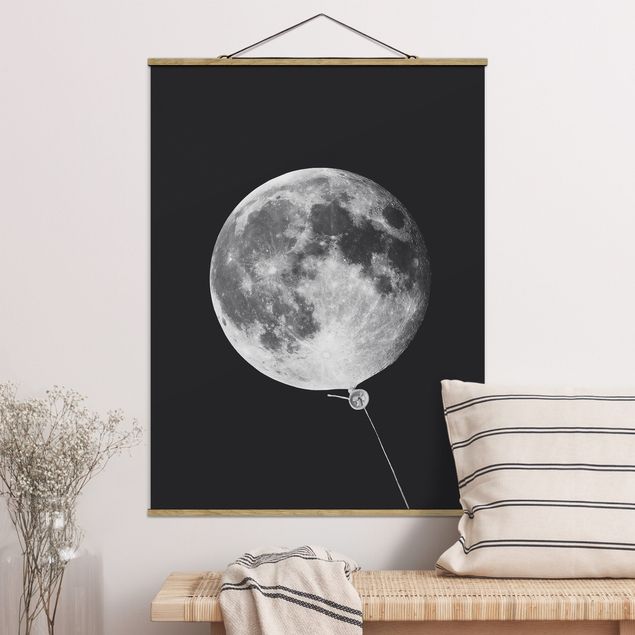 Kinderzimmer Deko Luftballon mit Mond