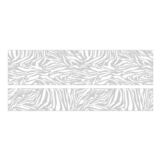 Klebefolien Zebra Design hellgrau Streifenmuster