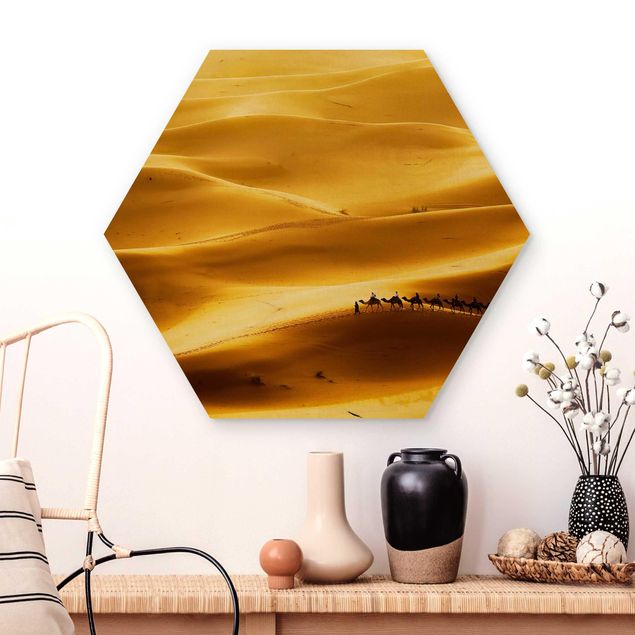Wanddeko gelb Golden Dunes