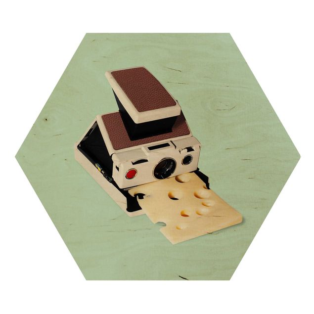 Wanddeko draußen Kamera mit Käse