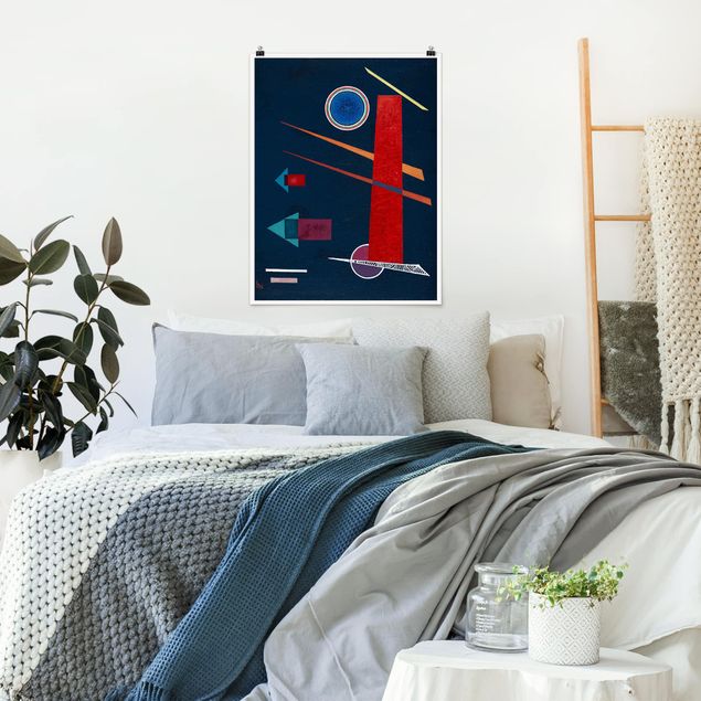Wanddeko Schlafzimmer Wassily Kandinsky - Mächtiges Rot