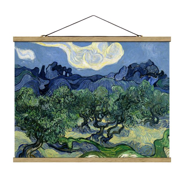 Wanddeko Schlafzimmer Vincent van Gogh - Olivenbäume