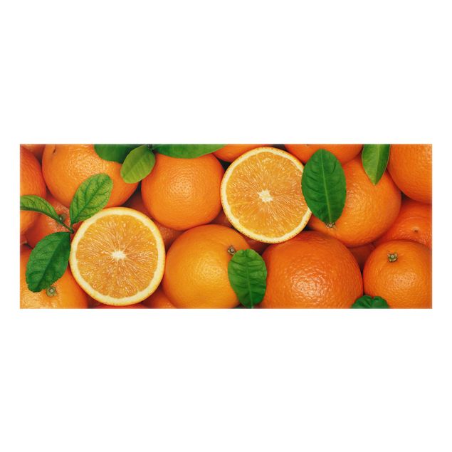 Wanddeko Obst Saftige Orangen