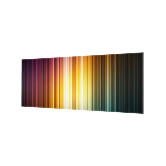 Glasrückwand Küche Muster Rainbow Light