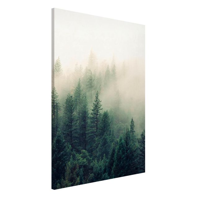 Wanddeko Flur Wald im Nebel Erwachen