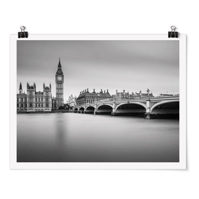 Wanddeko Flur Westminster Brücke und Big Ben