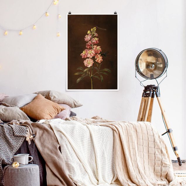 Wanddeko Schlafzimmer Barbara Regina Dietzsch - Eine rosa Garten-Levkkoje