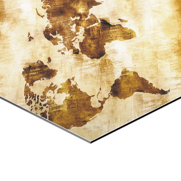 Wanddeko über Sofa No.CG75 Map of the World