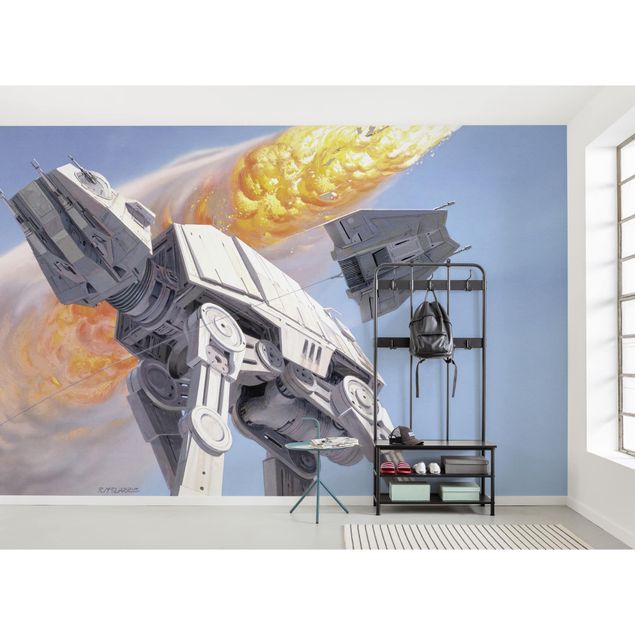 Deko Kinderzimmer Star Wars Classic RMQ Hoth Battle AT-AT