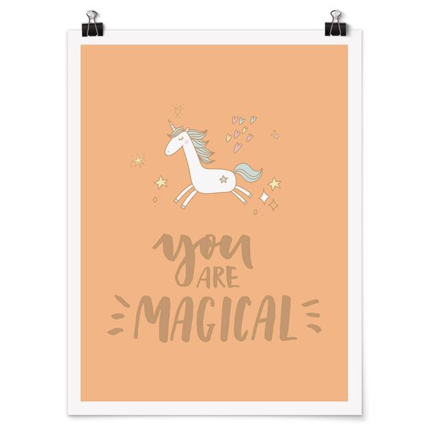 Wanddeko Büro You are magical Unicorn