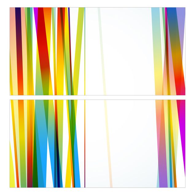 Klebefolien selbstklebend Rainbow Stripes