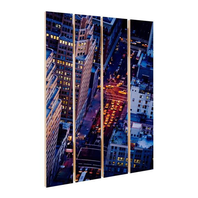 Wanddeko Esszimmer Manhattans Taxilichter