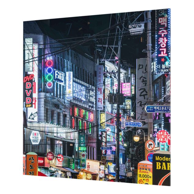 Wanddeko Fotografie Nachtleben von Seoul