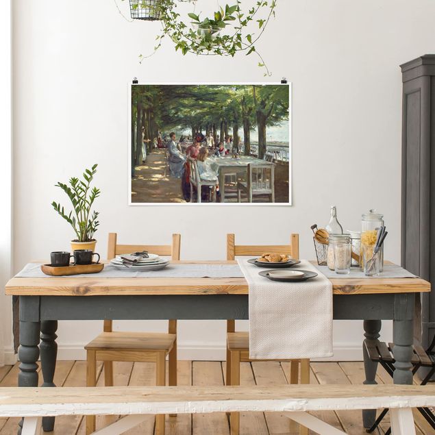 Impressionismus Bilder Max Liebermann - Terrasse des Restaurants Jacob