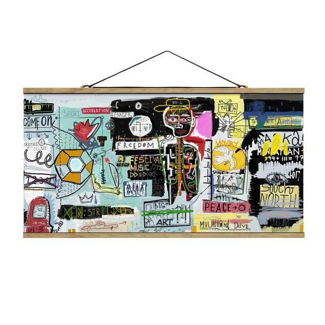 Wanddeko Jugendzimmer Abstract Graffiti Art