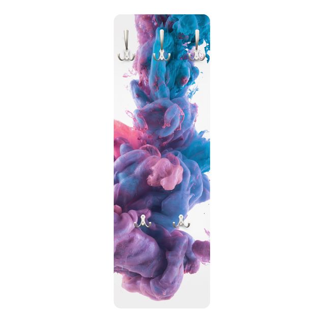 Wanddeko violett Abstrakte flüssige Farbe