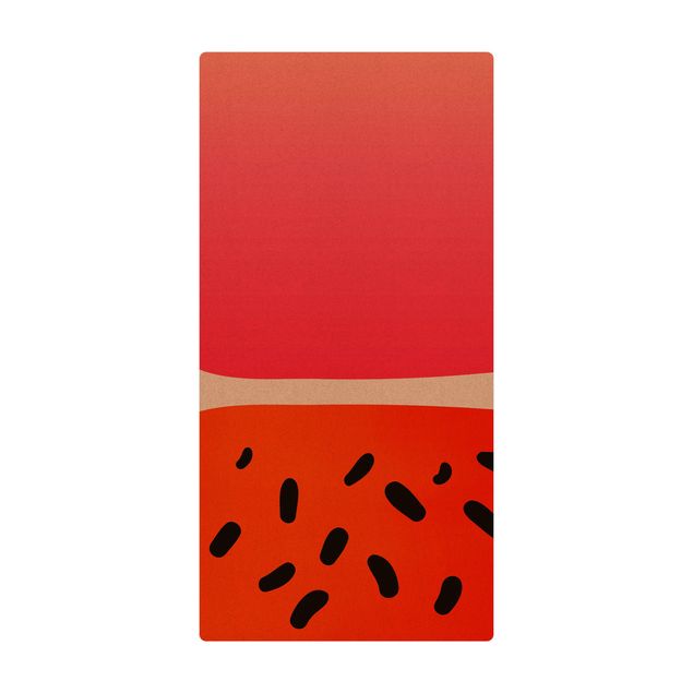 Wohndeko Kunst Abstrakte Formen - Melone und Rosa