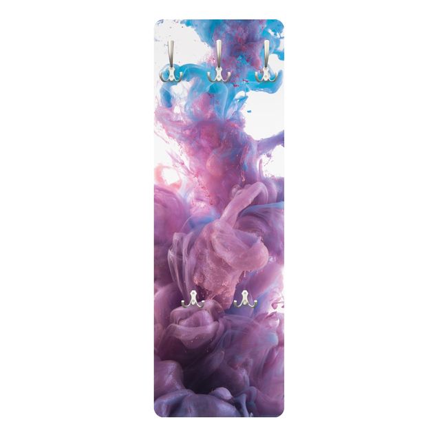 Wanddeko violett Abstrakter flüssiger Farbeffekt