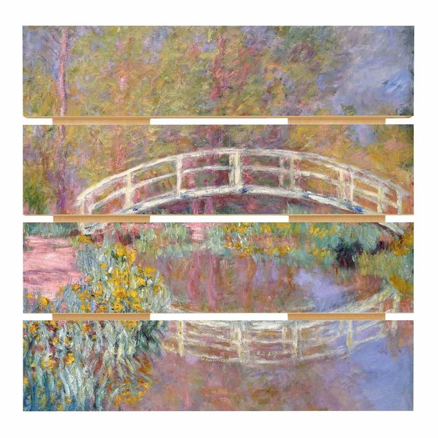 Wanddeko Schlafzimmer Claude Monet - Brücke Monets Garten