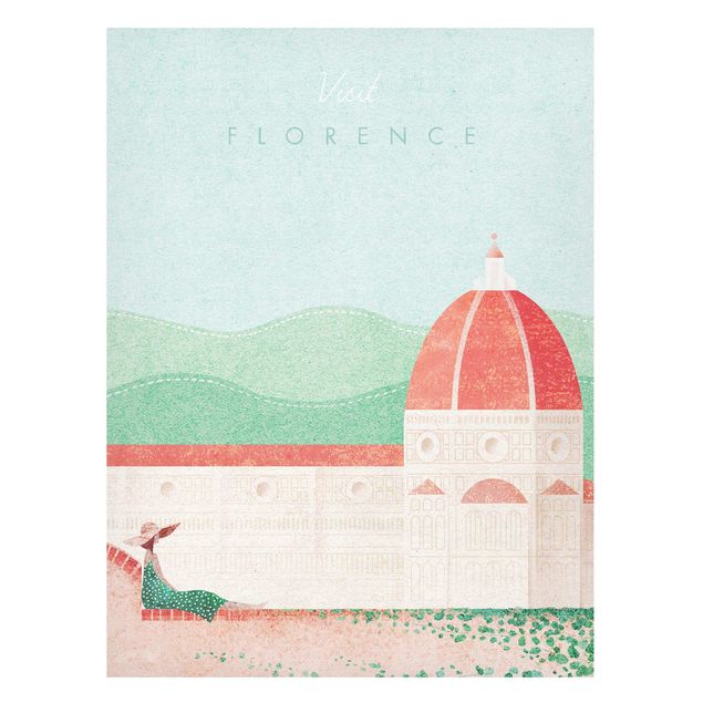 Wandbilder Italien Reiseposter - Florence