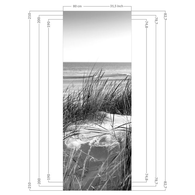 Uta Naumann Bilder Stranddüne am Meer Schwarz-Weiß