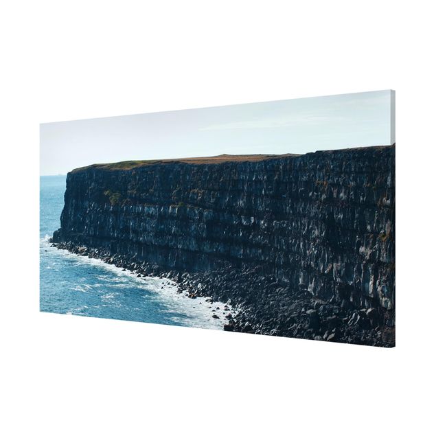 Wanddeko Esszimmer Felsige Klippen auf Island
