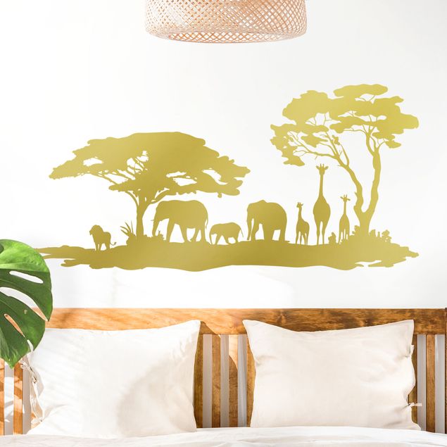 Wanddeko Schlafzimmer Afrika-Savanne