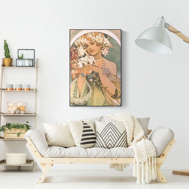 Wanddeko Blume Alfons Mucha - Blume