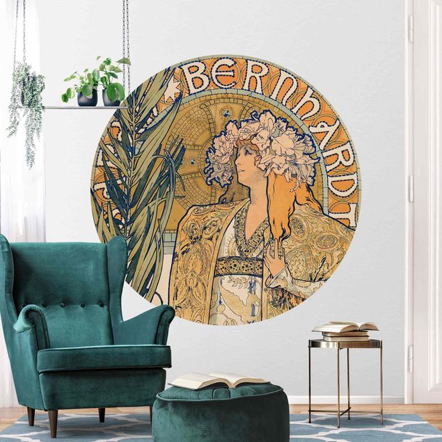 Wanddeko Wohnzimmer Alfons Mucha - Plakat für Theaterstück Gismonda