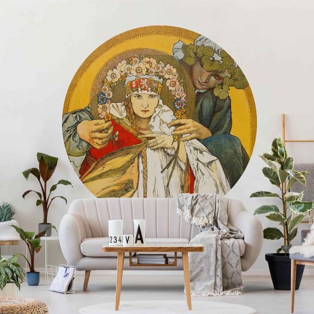 Wanddeko Wohnzimmer Alfons Mucha - Plakat Tschechoslowakischen Republik